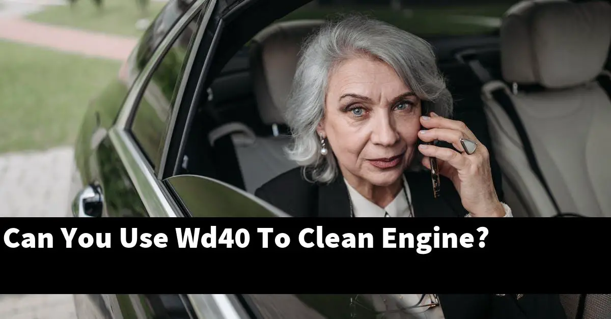 Can You Use Wd40 To Clean Engine?