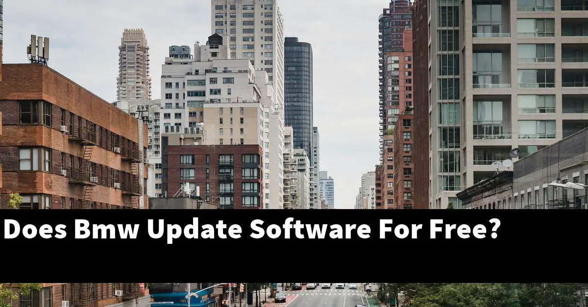 Does Bmw Update Software For Free?