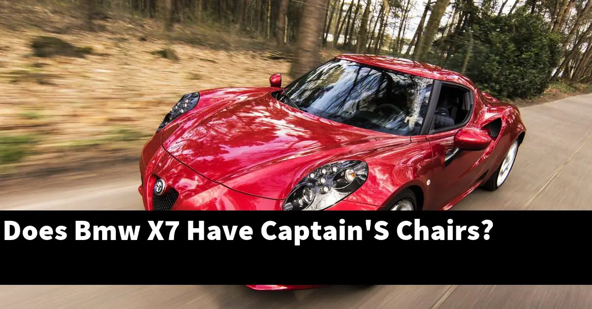 Does Bmw X7 Have Captain'S Chairs?
