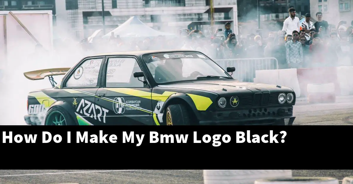 How Do I Make My Bmw Logo Black?