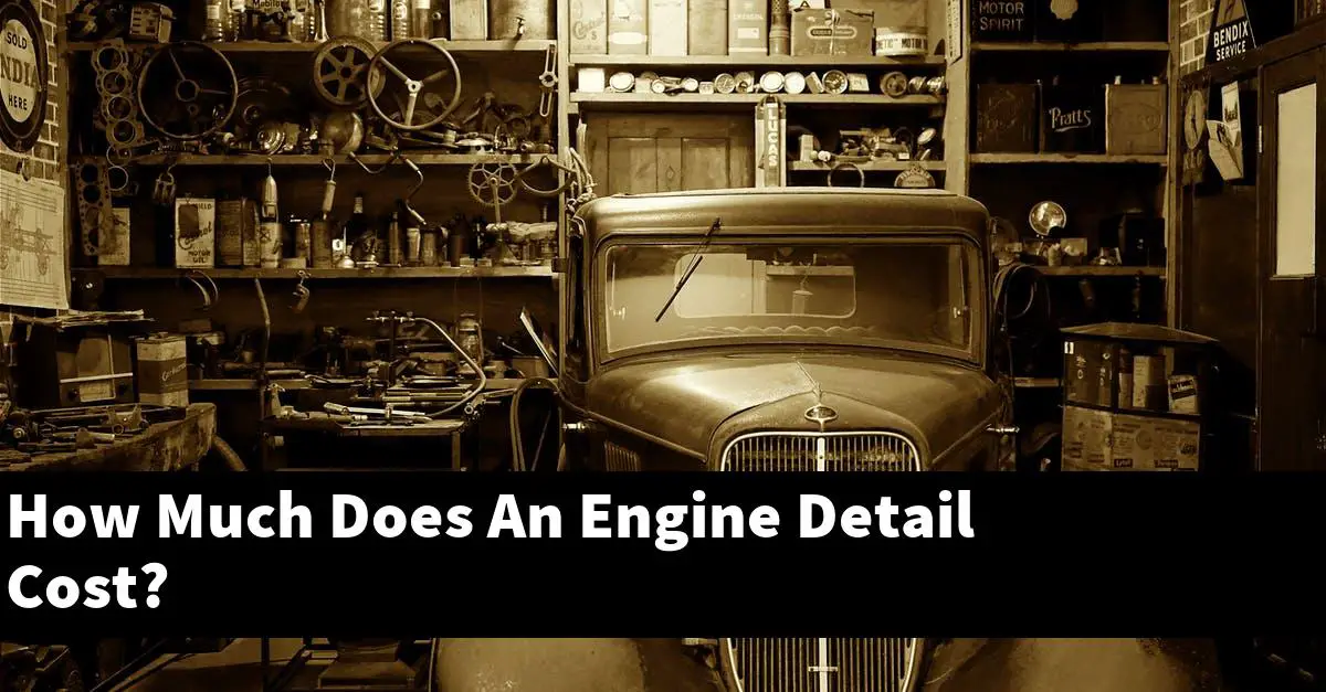 How Much Does An Engine Detail Cost?