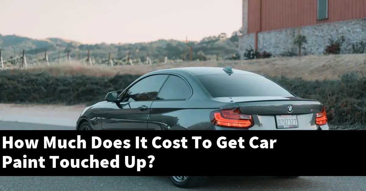 How Much Does It Cost To Get Car Paint Touched Up?