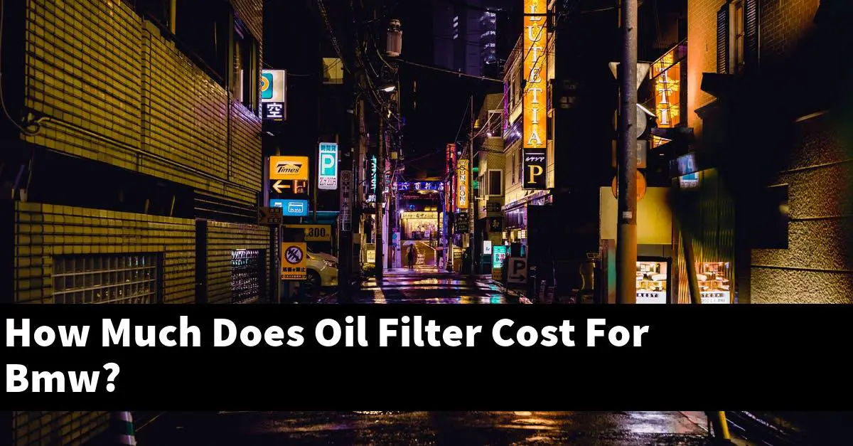 How Much Does Oil Filter Cost For Bmw?