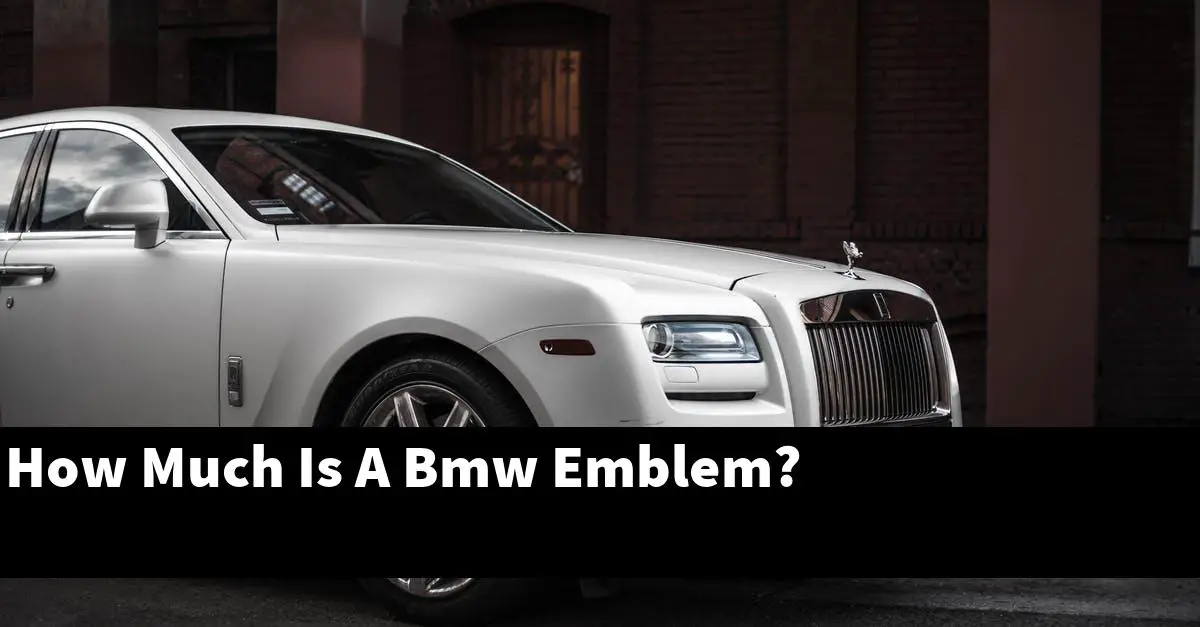 How Much Is A Bmw Emblem?