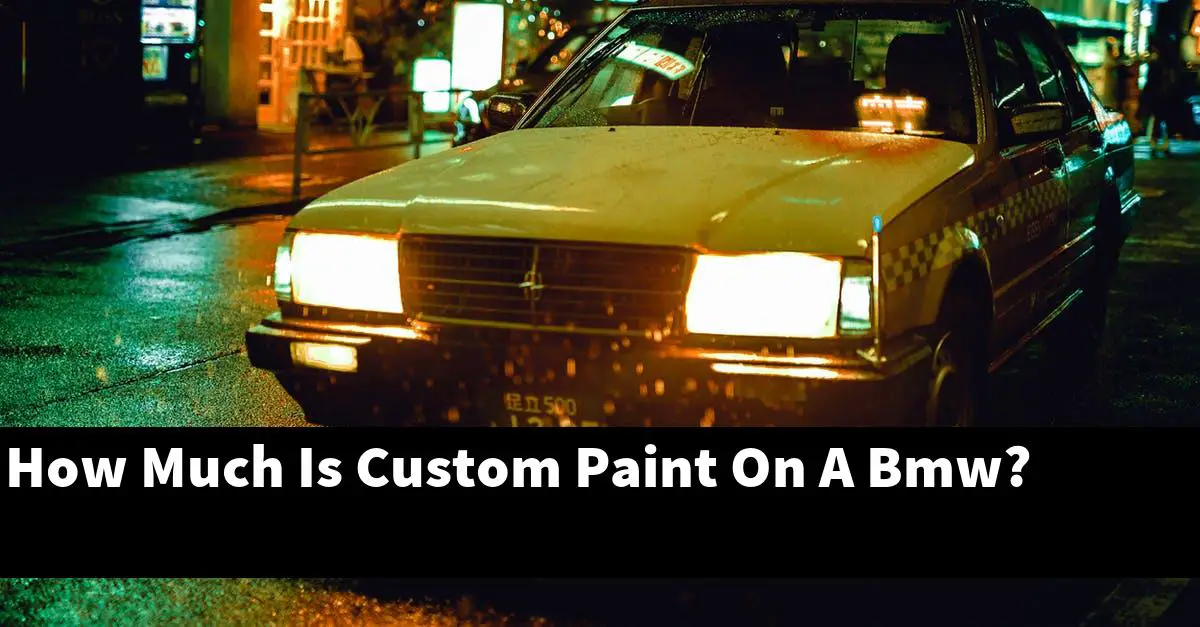 How Much Is Custom Paint On A Bmw?