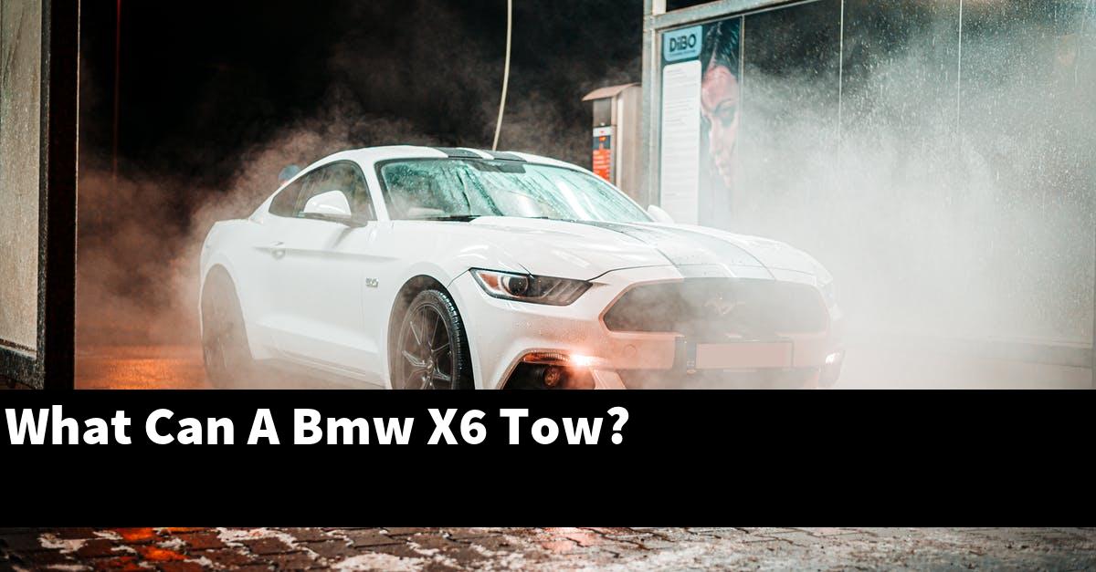 What Can A Bmw X6 Tow?