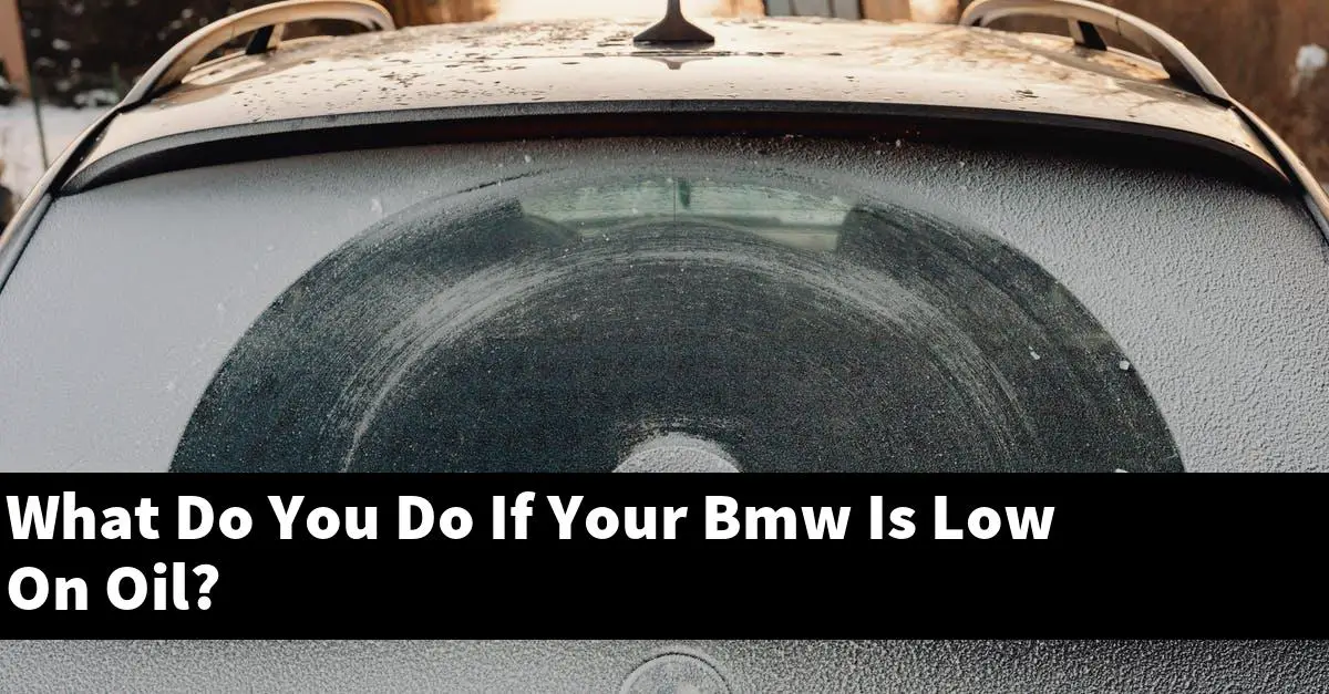 What Do You Do If Your Bmw Is Low On Oil?