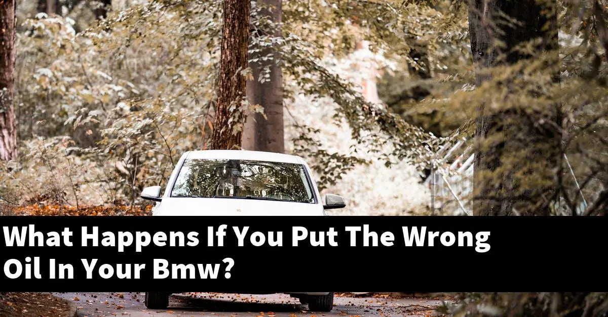 What Happens If You Put The Wrong Oil In Your Bmw?