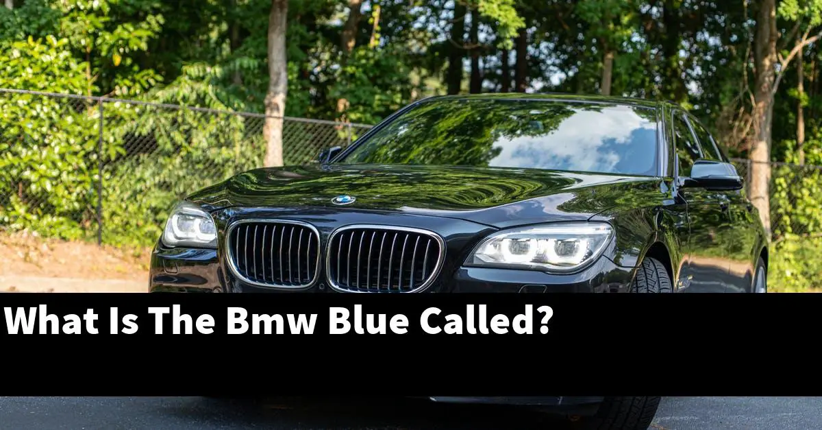 What Is The Bmw Blue Called?