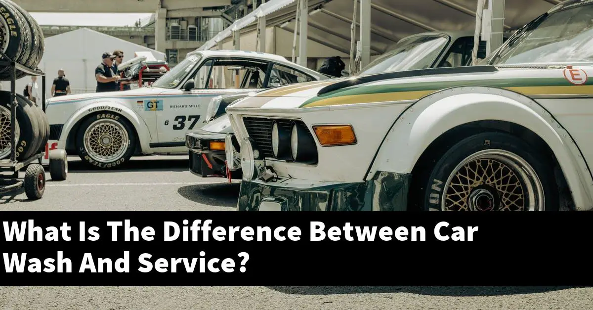 What Is The Difference Between Car Wash And Service?