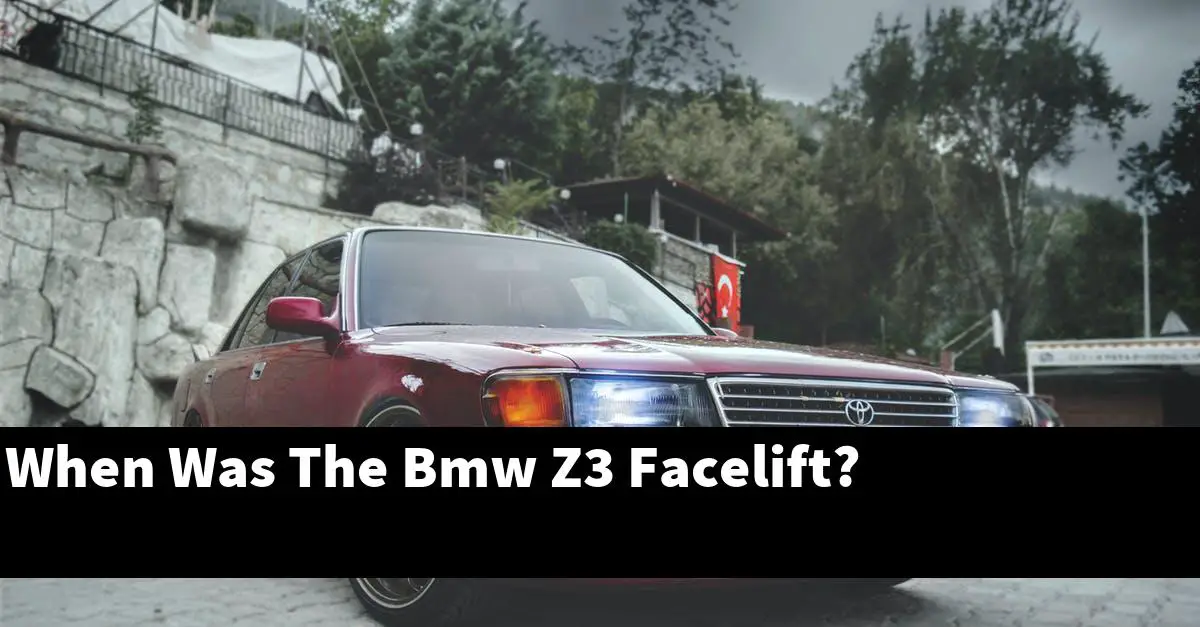 When Was The Bmw Z3 Facelift?