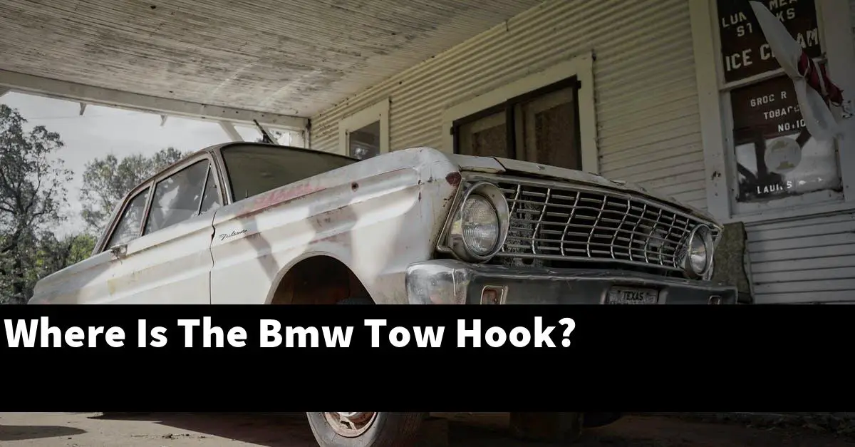 Where Is The Bmw Tow Hook?